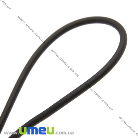 Шнур каучуковый, 1,5 мм, Черный (LEN-015141)