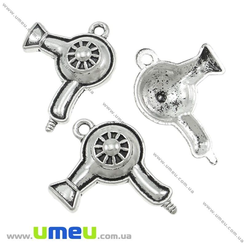 Подвеска метал. Фен, 27х21 мм, Античное серебро (POD-021073)