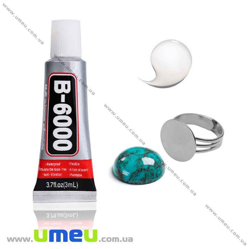 Клей B6000 для страз (без наконечника), 3 мл (INS-022895)