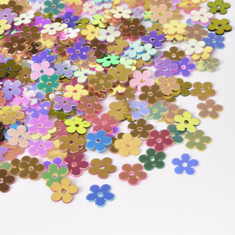 Паєтки Китай Квіти, 7 мм, Мікс (PAI-052902)