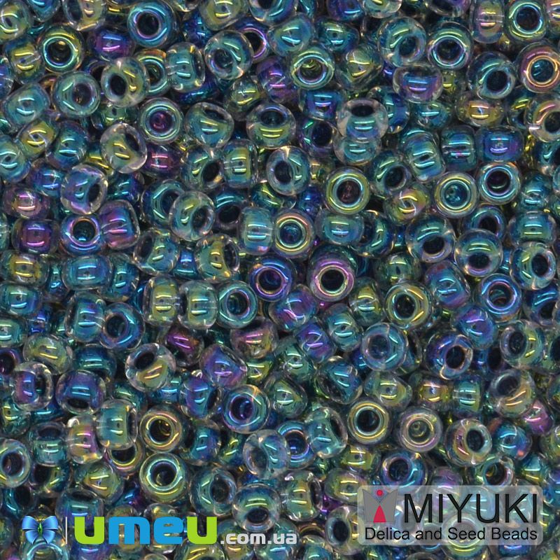 Бісер японський Miyuki круглий RR 11/0 №283, Ірис зелений (BIS-045587)