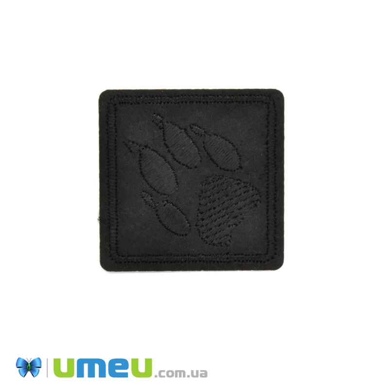 Термоаплікація Лапка, 4х4 см, Чорна (APL-042556)