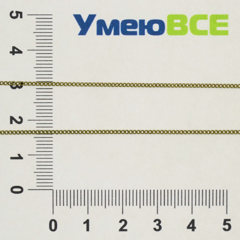 Цепь, Античная бронза, 2х1 мм (ZEP-009628)