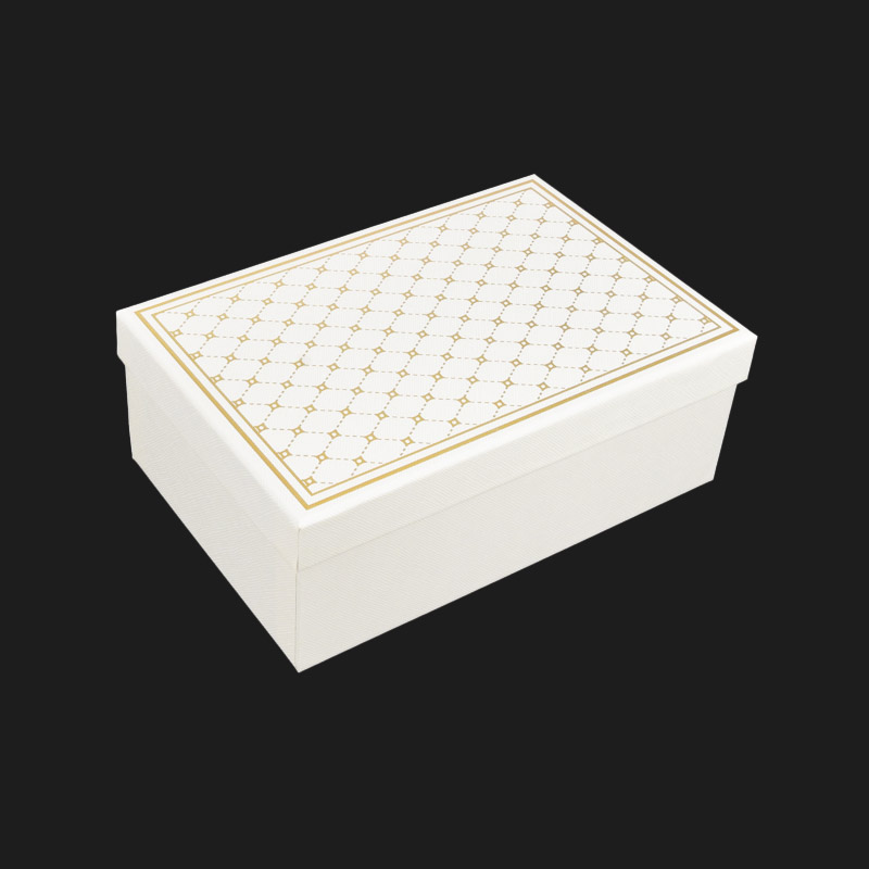 Подарункова коробка Прямокутна, 21,5х14х8 см, Кремова (UPK-060643)