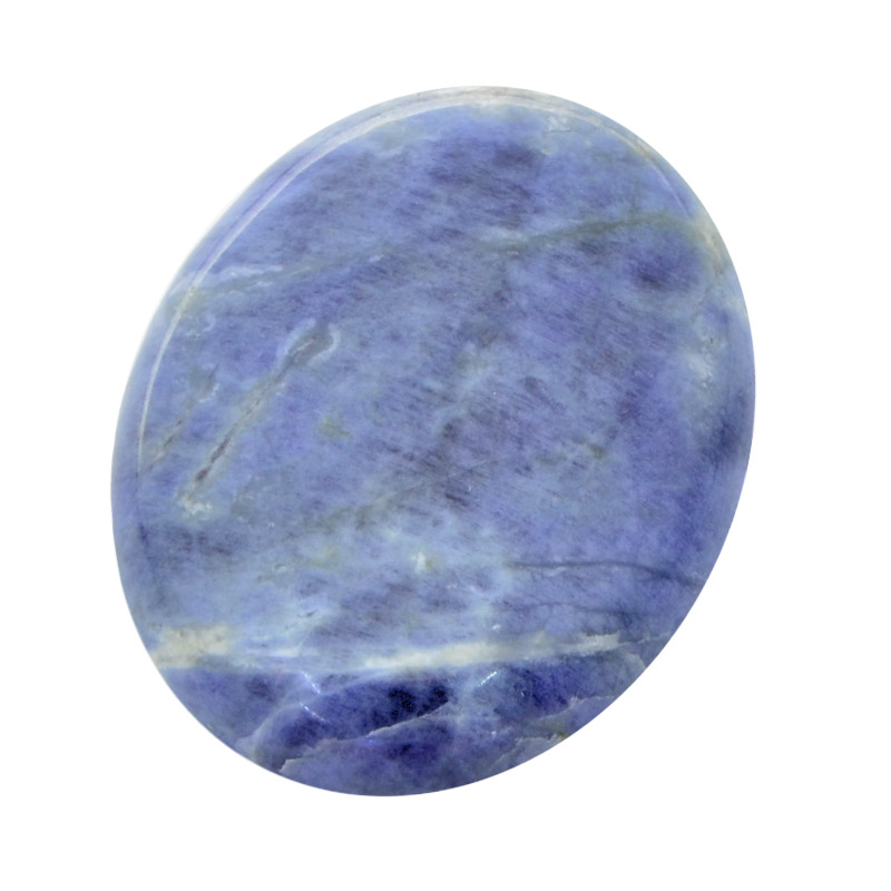 Кабошон нат. камінь Содаліт, Овал, 40х30 мм (KAB-050038)