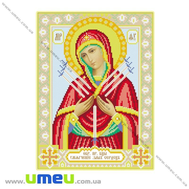 Схема для виш. бісером VDV, Ікона Пом'якшення злих сердець Т-388, 30х22 см (SXM-029400)