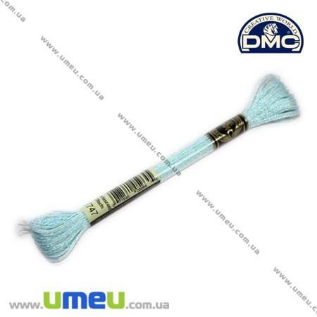 Муліне DMC Pearlescent E747, Ніжно-блакитний, Перламутровий ефект (DMC-006351)