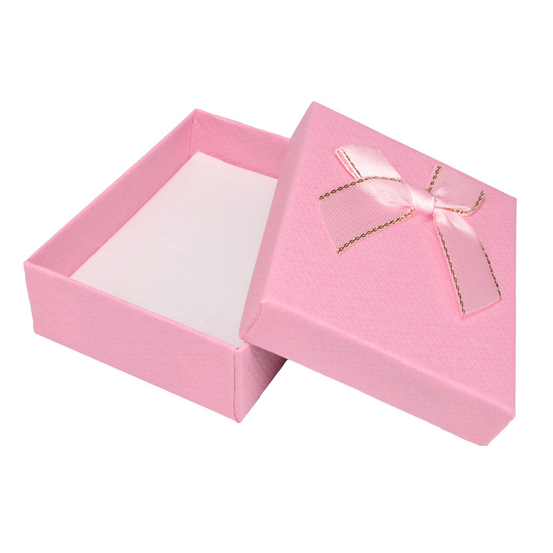 Подарункова коробочка Прямокутна, 9х7х3 см, Рожева (UPK-053795)