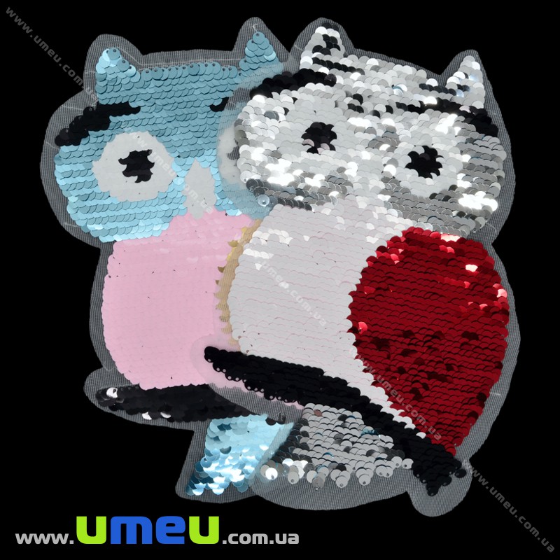 Аппликация пришивная двухсторонняя Сова, 22х14 см (APL-025810)