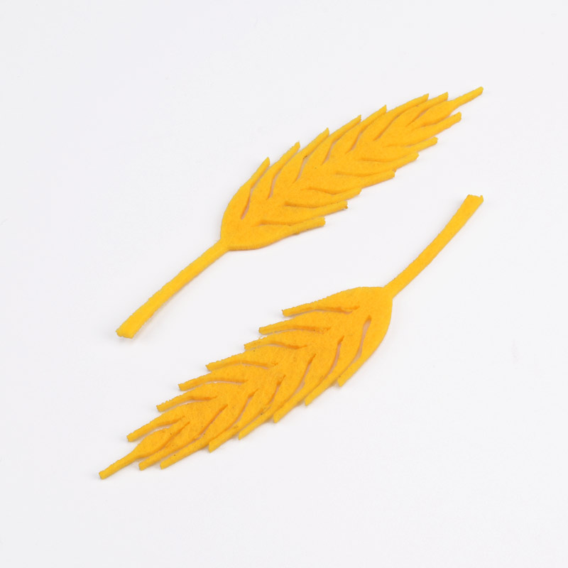 Декоративное изделие из фетра Колосок, 10х2 см, Желтый (FLT-051580)
