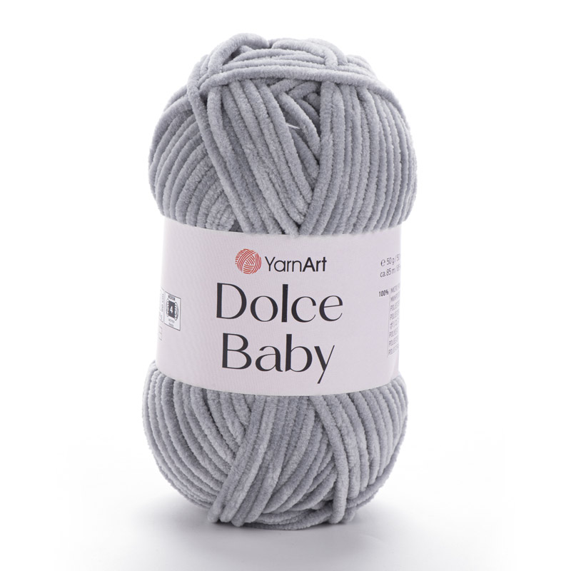 Пряжа YarnArt Dolce Baby 50 г, 85 м, Сіра 782 (YAR-061640)