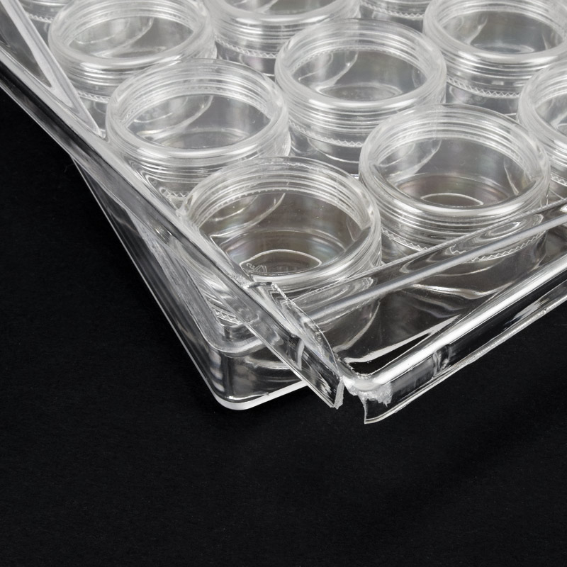 Органайзер з контейнерами для зберігання 4х2 см, 24х16х3 см, УЦІНКА (INS-043131)