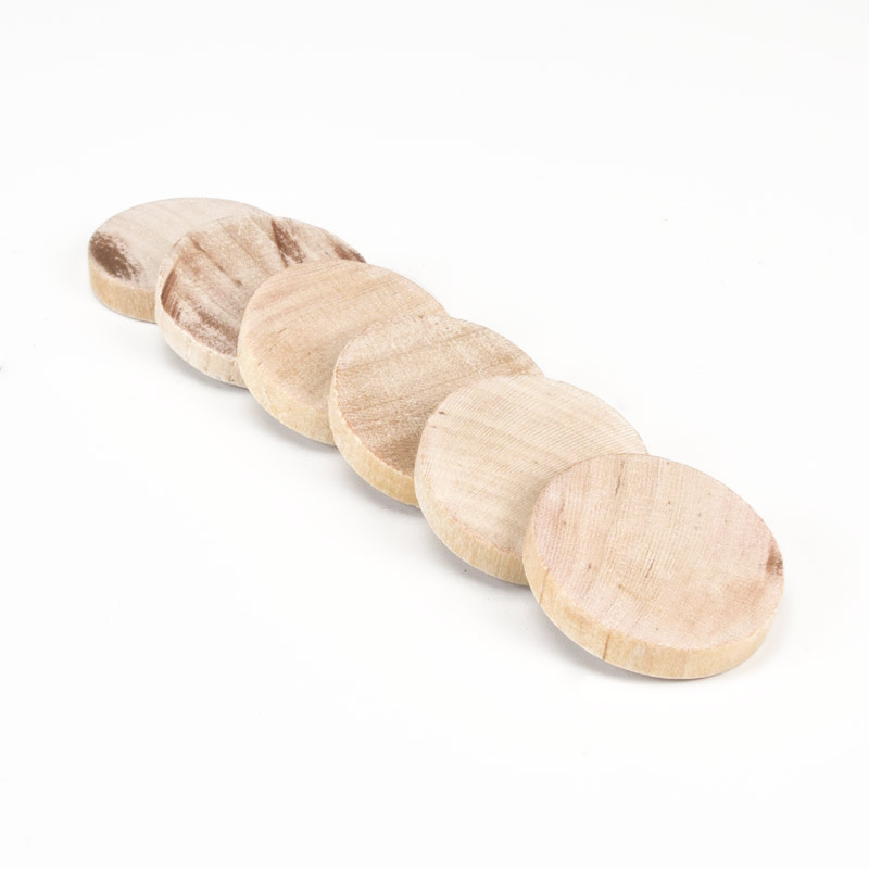 Пластинки деревянные, 28 мм, Круглые, Бук (BUS-057734)