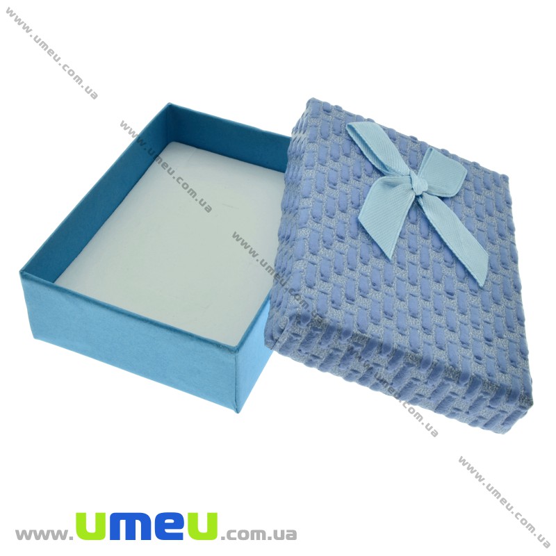 Подарункова коробочка Прямокутна, 8,5х6,5х3 см, Блакитна (UPK-023116)