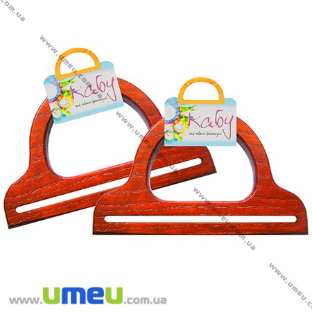 Ручки для сумок деревянные Passion, Красное дерево, 200х125 мм (BAG-002357)