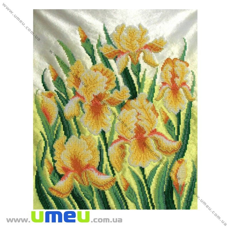 Схема для виш. бісером VDV, Жовті іриси Т-376, 36х29 см (SXM-029252)