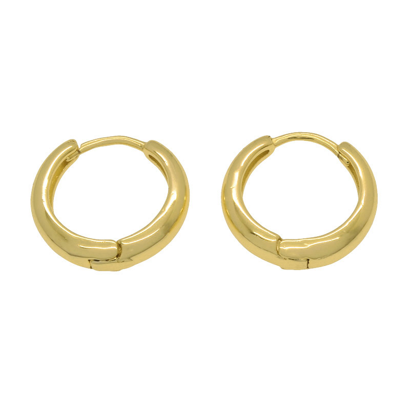 Сережки-кільця Huggie, 16х15х4 мм, Золото (OSN-053088)