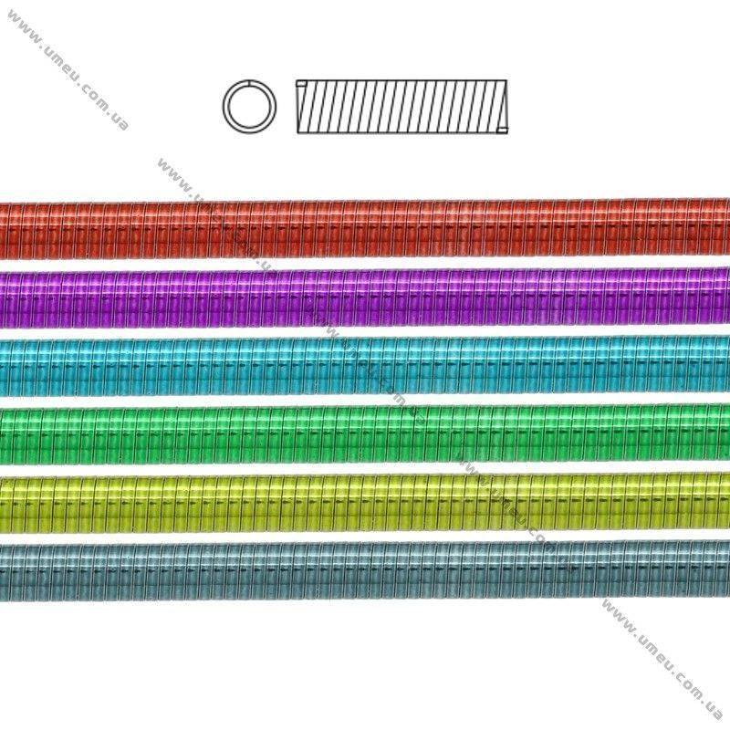 Канитель мягкая 1 мм, Красная матовая (KNT-051250)
