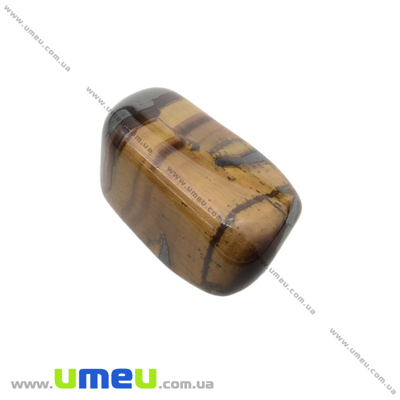 Галтовка Тигровый глаз с гематитом, 28х20х16 мм (POD-026084)