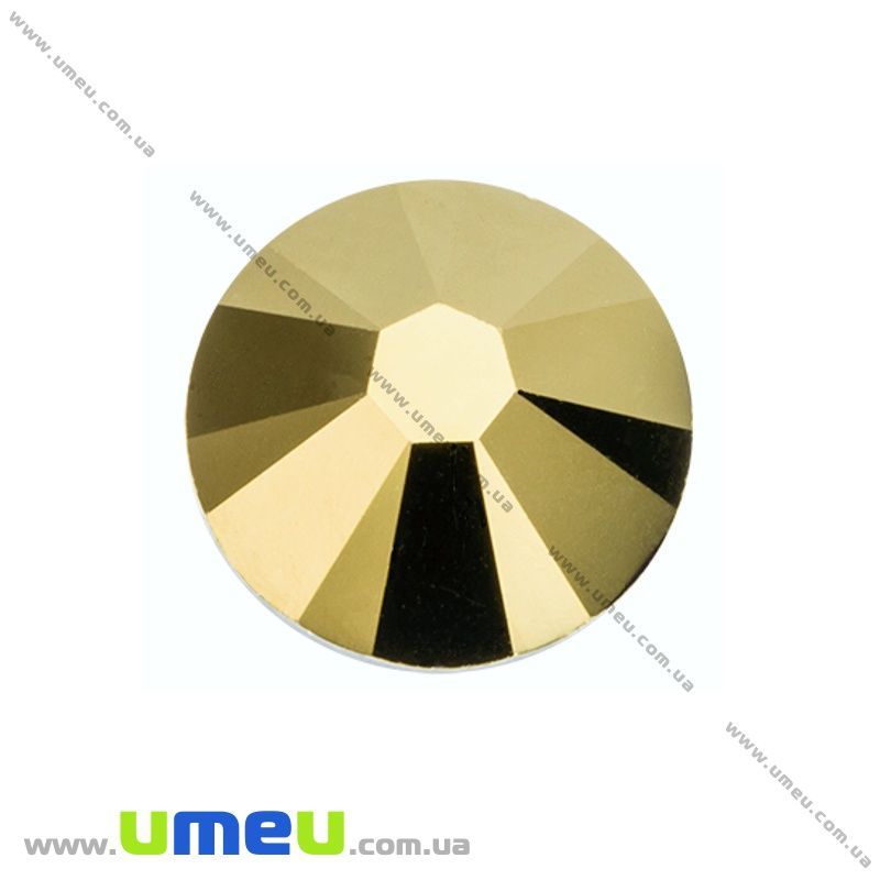 Стрази скляні неклейові SS6 (2,0 мм), Золотисті (STR-019150)