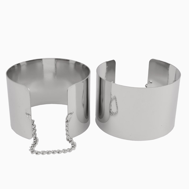 Основа металева для браслета, 6х4 см, Срібляста (OSN-055275)