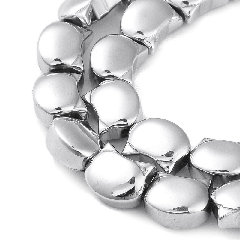 Намистини скляні, Котик, 10х8х5 мм, Сріблясті (BUS-057506)