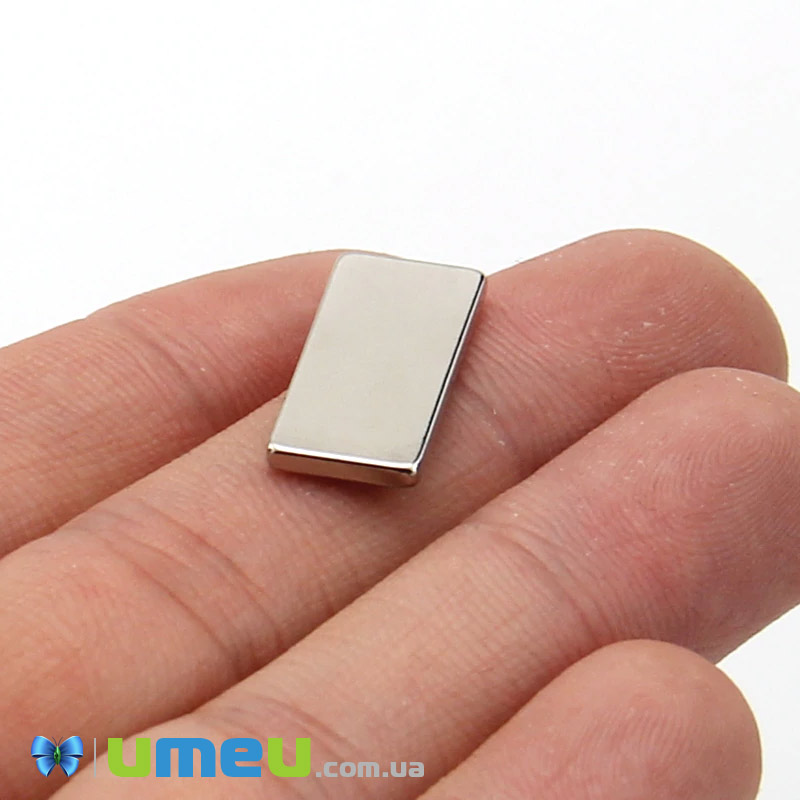 Магніт неодимовий для брошок Прямокутний, 20х10х1,7 мм (OSN-039325)
