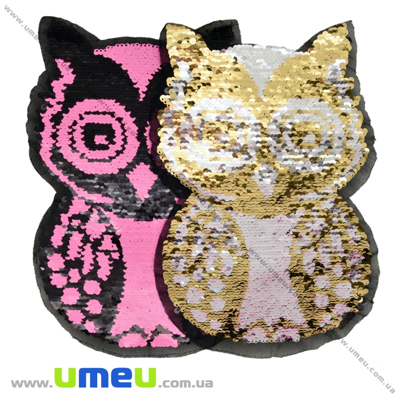 Аплікація пришивна двостороння Сова, 25х16 см (APL-025813)