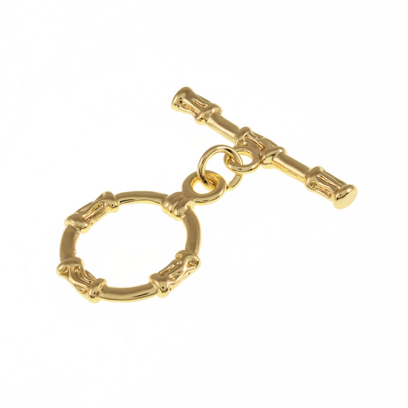 Тогл, 24х20 мм, Латунь з покриттям 18 kt (ZAM-055397)