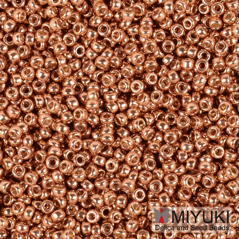 Бісер японський Miyuki круглий RR 11/0 №4206 Duracoat Galvanized, Помаранчевий (BIS-043333)