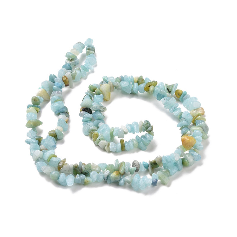Бусины (скол) Амазонит, Натур. камень, 5-10 мм (79-80 см) (BUS-057706)