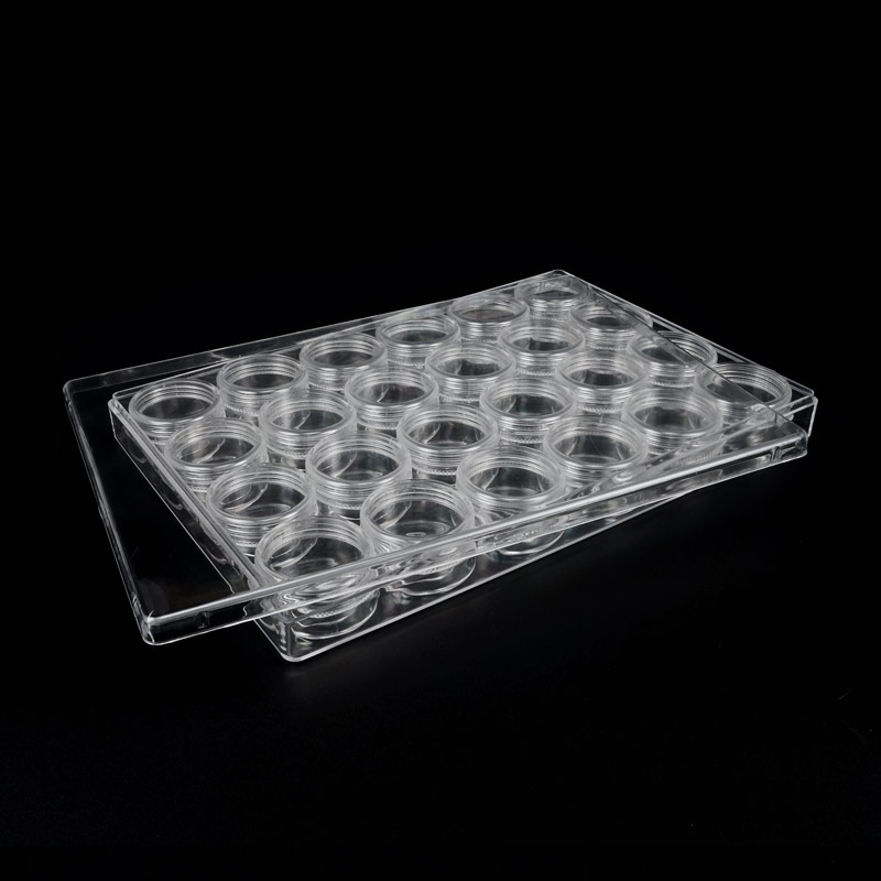 Органайзер з контейнерами для зберігання 4х2 см, 24х16х3 см, 2 сорт (INS-051086)