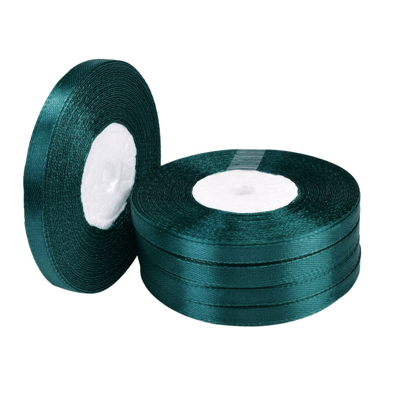Атласна стрічка, 6 мм, Смарагдова (LEN-056731)