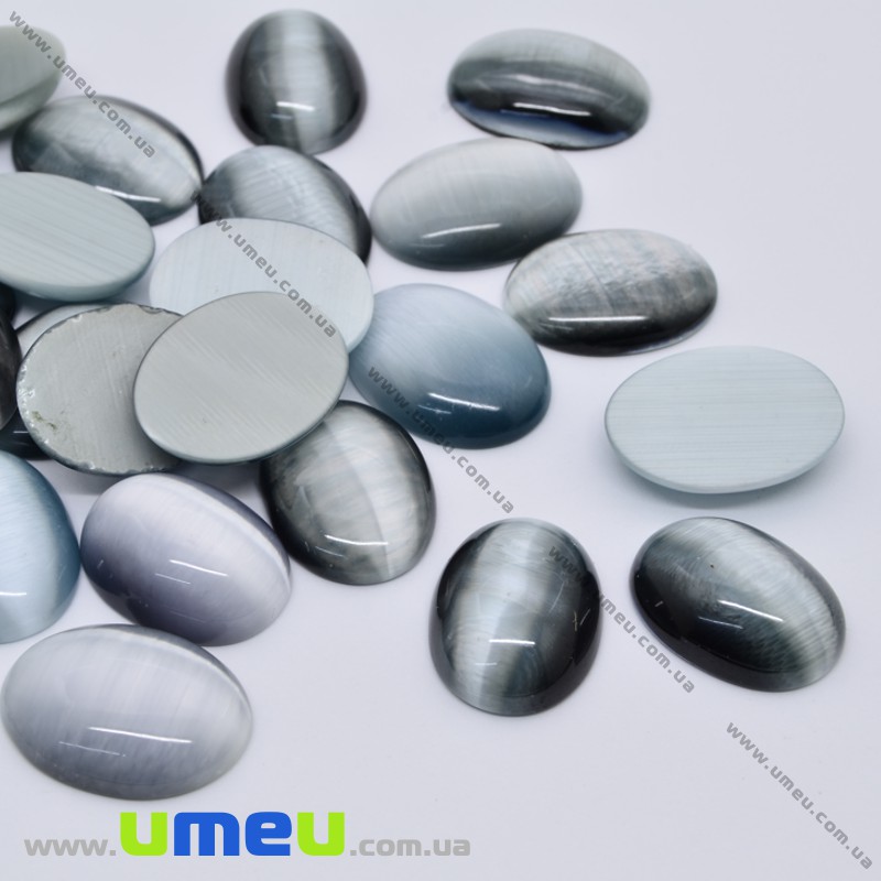 Кабошон нат. камінь Улексит, Овал, 16х12 мм (KAB-031748)