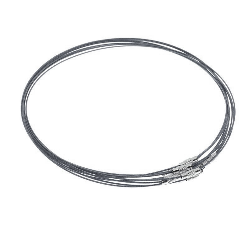 Основа для кольє Чокер, Сіра, 44 см (OSN-000647)