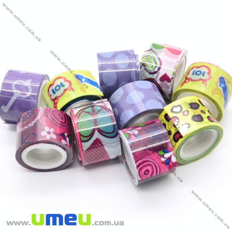 Декоративний скотч, Мікс, 12 мм (DIF-022513)