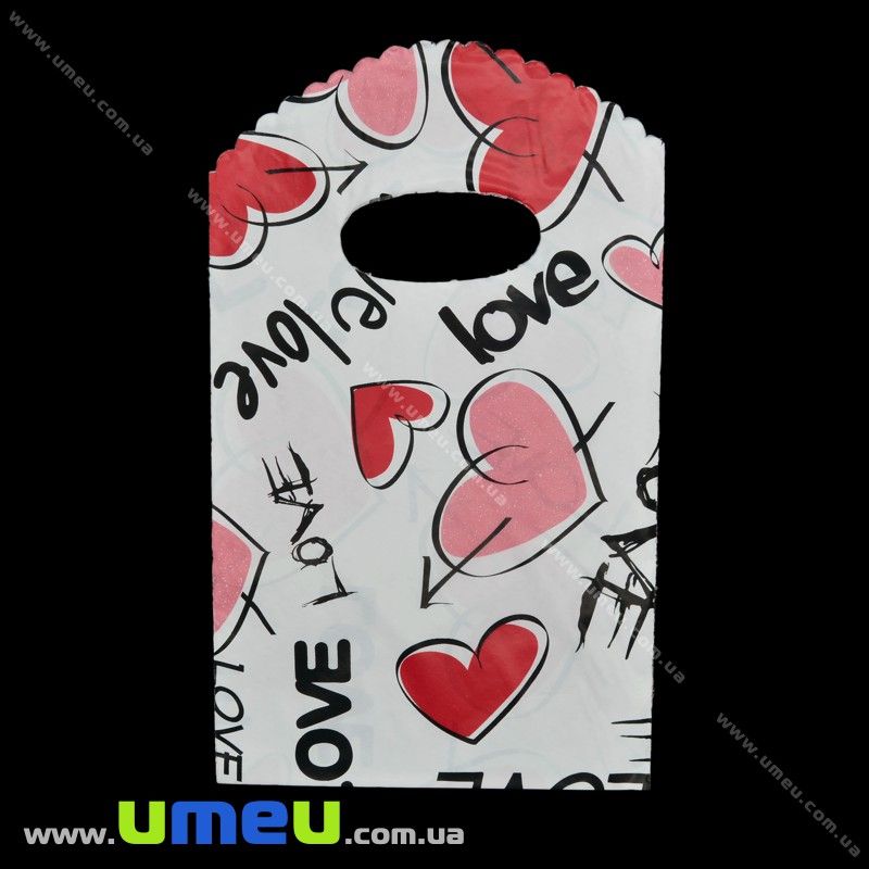 Подарунковий пакетик, 19х12 см, Червоний (UPK-026251)