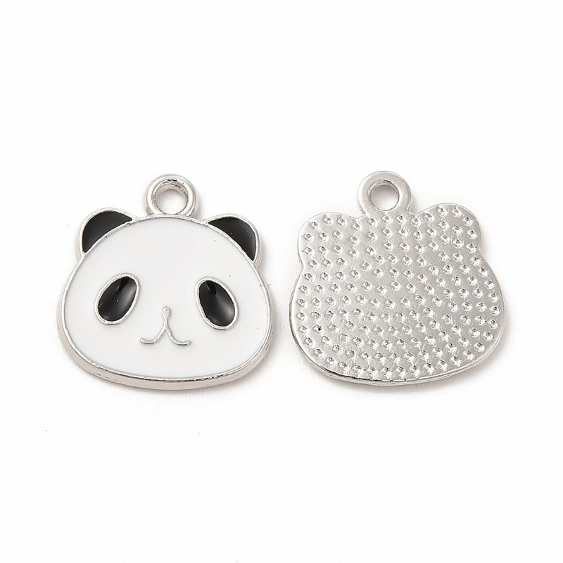 Підвіска метал. Панда, 16х15,5 мм, Темне срібло (POD-053627)