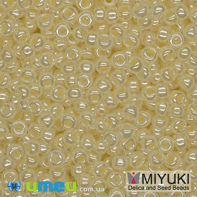 Бісер японський Miyuki круглий RR 11/0 №527, Кремовий (BIS-045636)
