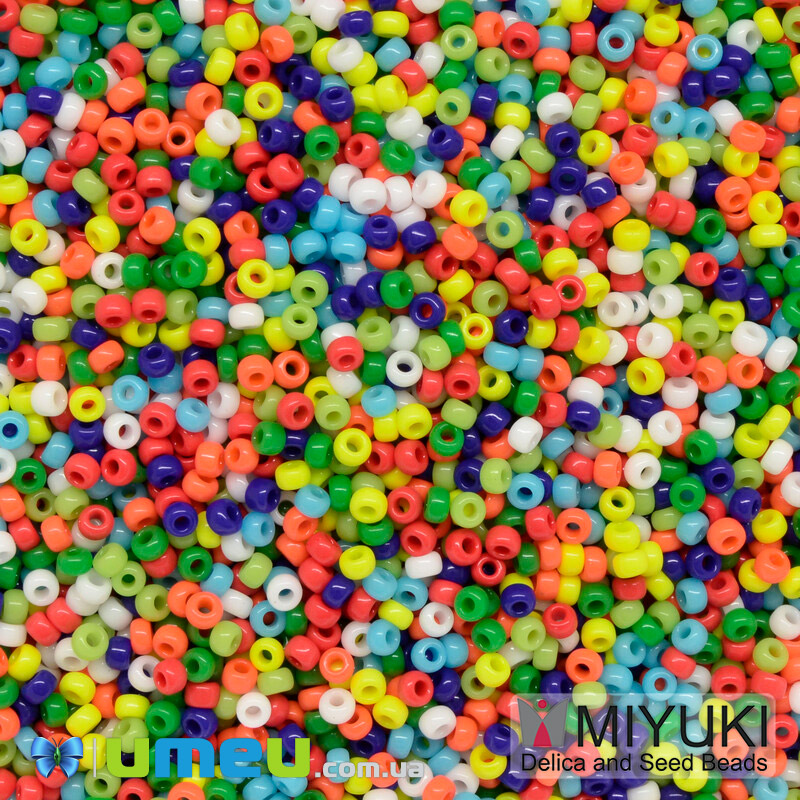 Бісер японський Miyuki круглий RR 11/0 №MIX37, Мікс різнокольоровий (BIS-043349)