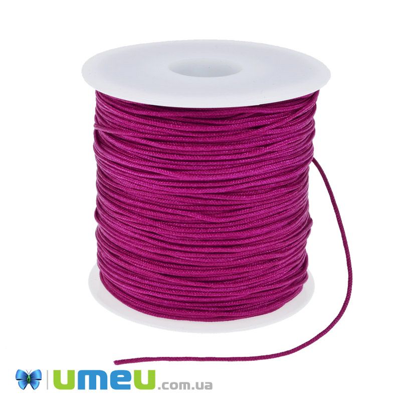 Нейлоновий шнур (для браслетів Шамбала), 1,0 мм, Малиновий (LEN-047101)