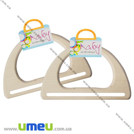 Ручки для сумок дерев'яні Nature, Натуральне дерево, 170х108 мм (BAG-002348)