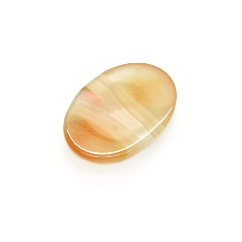 Кабошон нат. камень Агат красный, Овал, 24,8х18 мм (KAB-059226)