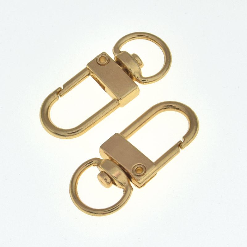 Замок-карабин поворотный, Золото, 32х13 мм (ZAM-059400)
