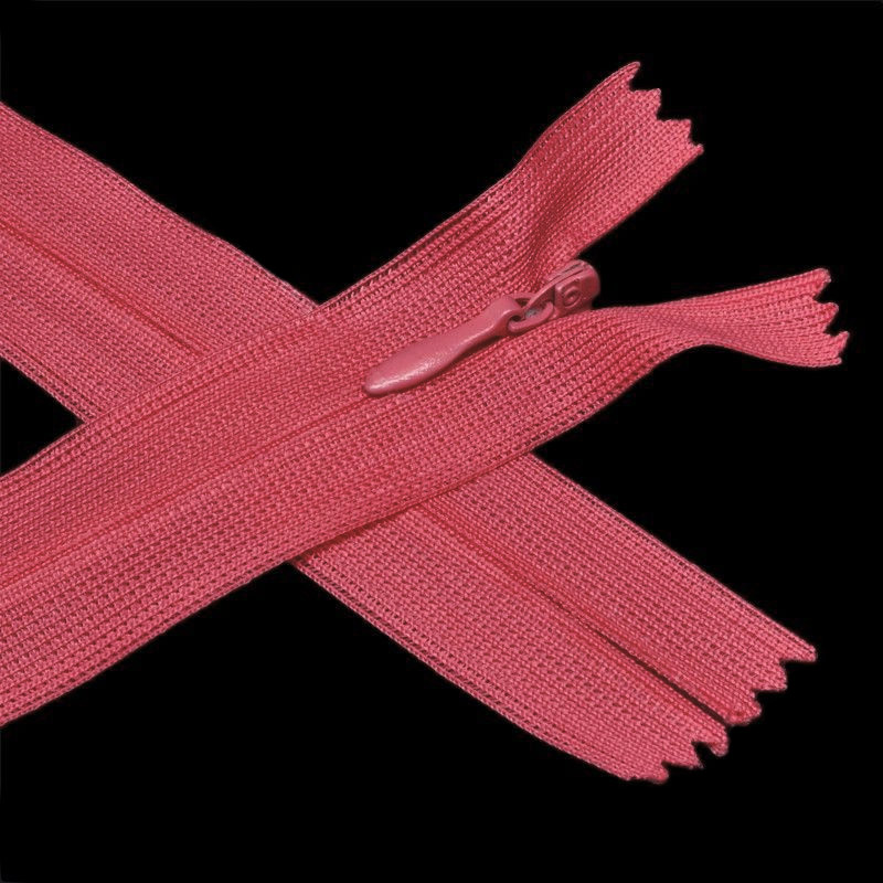 Молния потайная неразъемная, 18 см, Тип 3, Коралловая (ZIP-060438)