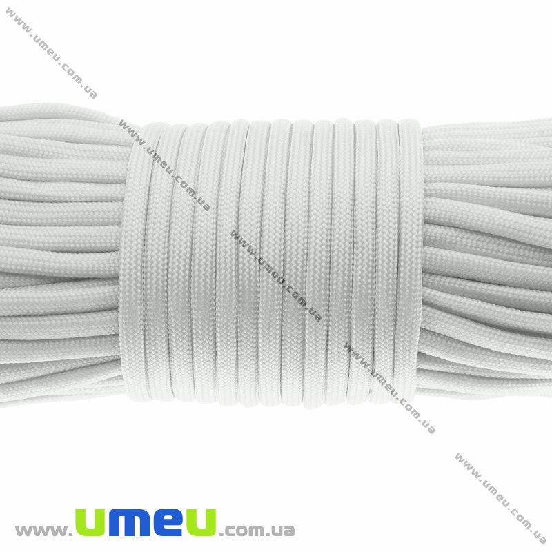 Шнур паракорд семижильный 4 мм, Белый, 1 м (LEN-011118)