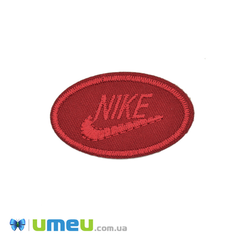 Термоаплікація Nike, 5х3 см, Червона (APL-042559)