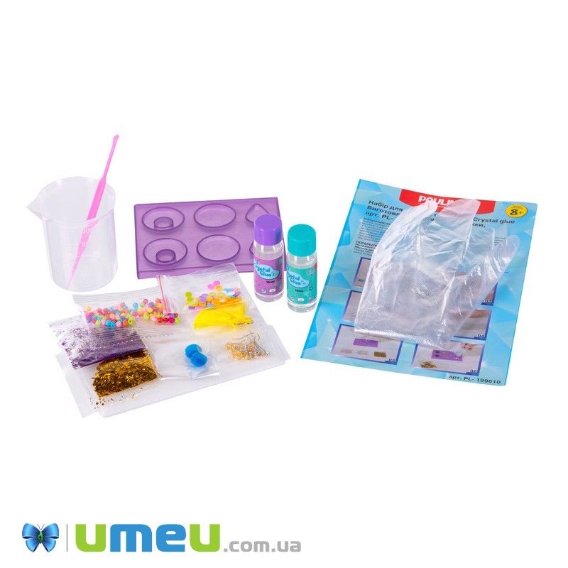 Набір для творчості Paulinda Crystal glue DIY "Сережки 6 в 1" (DIF-043484)