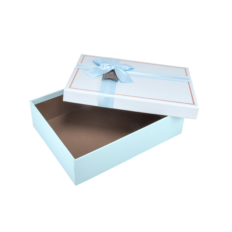 Подарункова коробка Прямокутна, 23х17х7 см, Блакитна (UPK-060603)