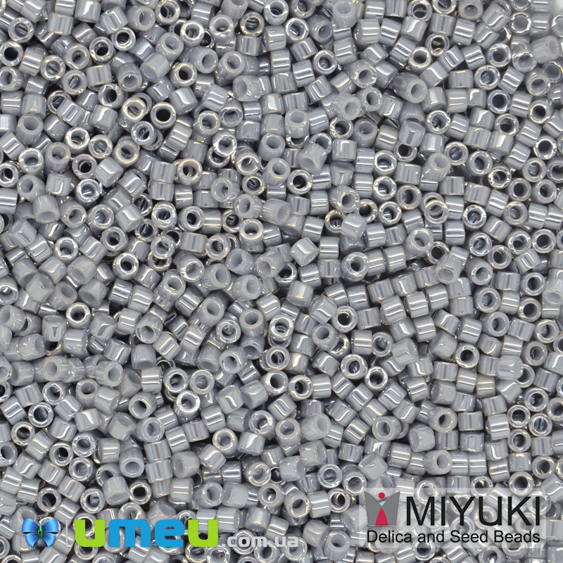 Бісер японський Miyuki Delica 11/0 DB252, Сірий (BIS-047477)